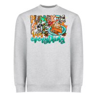 Heather Grey Pumpkin Pie Fixes Everything Heavyweight Sweatshirt - CowhideDigitalArt