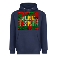 Navy juneteenth 1865 tumbler Heavyweight Hoodie - BarkalooDesign