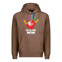 Chestnut LIL Autism Mom Premium Hoodie - CowhideDigitalArt