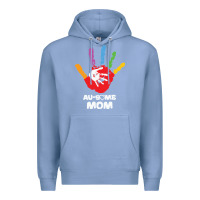 Colony Blue LIL Autism Mom Premium Hoodie - CowhideDigitalArt