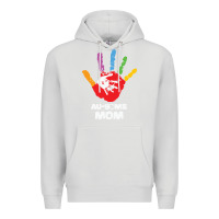 Dove Grey LIL Autism Mom Premium Hoodie - CowhideDigitalArt