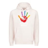 Pale Pink LIL Autism Mom Premium Hoodie - CowhideDigitalArt