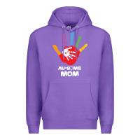 Purple LIL Autism Mom Premium Hoodie - CowhideDigitalArt