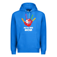 True Royal LIL Autism Mom Premium Hoodie - CowhideDigitalArt