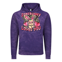 Cloud Purple Somebunny loves you Easter Day Vintage Hoodie - CowGirlArtShop