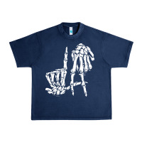 Navy la hand sign lazy diy halloween costume skeleton los angeles pullover Urban Heavy Tee - trangStudio