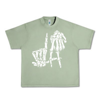Oil Green la hand sign lazy diy halloween costume skeleton los angeles pullover Urban Heavy Tee - trangStudio