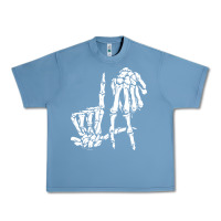 Pebble Blue la hand sign lazy diy halloween costume skeleton los angeles pullover Urban Heavy Tee - trangStudio