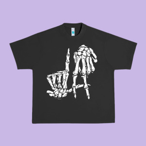 La Hand Sign Lazy Diy Halloween Costume Skeleton Los Angeles Pullover Urban Heavy Tee Designed By Trangstudio