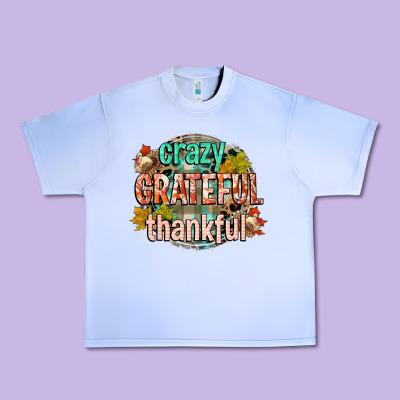 Crazy Grateful Thankful Urban Heavy Tee Designed By Cowgirlartshop