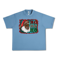 Pebble Blue african american santa ho ho ho Urban Heavy Tee - RanaPortraitStore