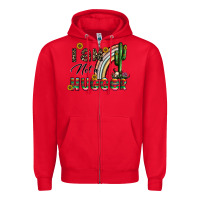 Red i am not a hugger Zipper Hoodie - CowhideDigitalArt
