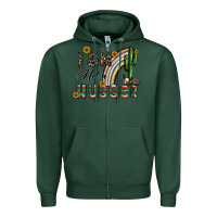 Sports Green i am not a hugger Zipper Hoodie - CowhideDigitalArt
