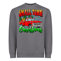 Storm Small town Christmas Heavyweight Sweatshirt - CowhideDigitalArt