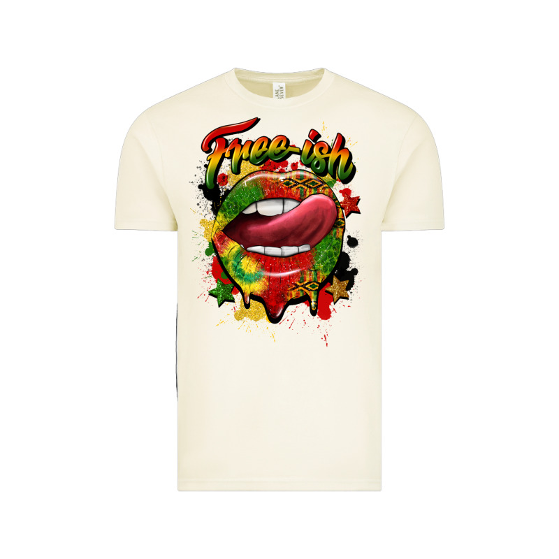 Free Ish Juneteenth Lips Vintage Tee by CowGirlArtShop | Teevron