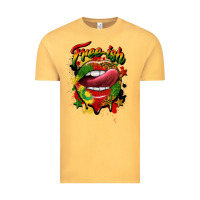 Vintage Mustard free ish juneteenth lips Vintage Tee - CowGirlArtShop