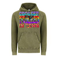 Vintage Olive Coolest queer in town Vintage Hoodie - CowGirlArtShop