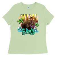 Matcha Mama bear summer Ladies Tee - NancyCooperArtShop