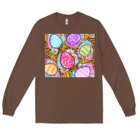 Chestnut Easter eggs daisies carrots Long Sleeve Tee - OliviaCreatesArt