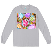 Moon Dust Easter eggs daisies carrots Long Sleeve Tee - OliviaCreatesArt