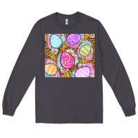 Smoke Easter eggs daisies carrots Long Sleeve Tee - OliviaCreatesArt
