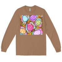 Toasted Coconut Easter eggs daisies carrots Long Sleeve Tee - OliviaCreatesArt