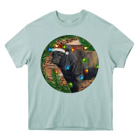 Arona Black Angus Bull with Christmas Lights Heavy Core Tee - RanaPortraitStore