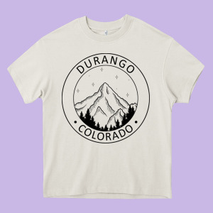 Durango Mountain City - Colorado State Souvenir Gift Heavy Core Tee Designed By Trangstudio