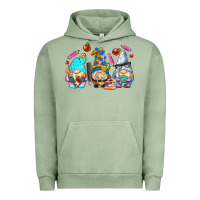 Pigment Oil Green teacher gnomes Urban Hoodie - AdoDesignShop