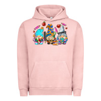 Pigment Salmon teacher gnomes Urban Hoodie - AdoDesignShop
