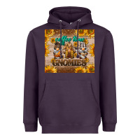 Plum coffee time gnomies Heavyweight Hoodie - BarkalooDesign