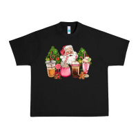 Black pink christmas santa coffe cups Urban Heavy Tee - CowGirlArtShop