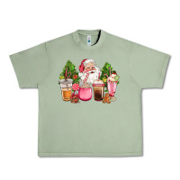 Oil Green pink christmas santa coffe cups Urban Heavy Tee - CowGirlArtShop