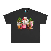 Pigment Black pink christmas santa coffe cups Urban Heavy Tee - CowGirlArtShop