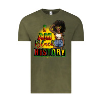 Vintage Olive i am black history juneteenth Vintage Tee - CowGirlArtShop
