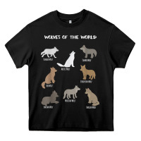 Black Wolves Of The World Educational Wolf Gift Heavy Core Tee - trangStudio
