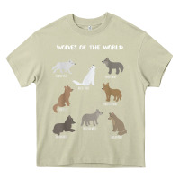 Mossy Wolves Of The World Educational Wolf Gift Heavy Core Tee - trangStudio