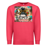Cardinal teacher messy bun tumbler Premium Sweatshirt - BarkalooDesign