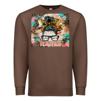 Chestnut teacher messy bun tumbler Premium Sweatshirt - BarkalooDesign