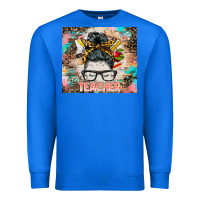 True Royal teacher messy bun tumbler Premium Sweatshirt - BarkalooDesign