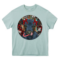 Arona Black Angus Calf Christmas Heavy Core Tee - RanaPortraitStore