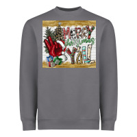 Storm merry christmas y'all Heavyweight Sweatshirt - CowhideDigitalArt