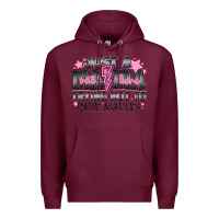 Just A Mama Out Here Trying Not To Raise Assholes Premium Hoodie | Teevron