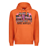 Carrot Just a Mama Out Here Trying Not To Raise Assholes Premium Hoodie - CowhideDigitalArt