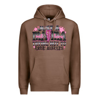 Chestnut Just a Mama Out Here Trying Not To Raise Assholes Premium Hoodie - CowhideDigitalArt