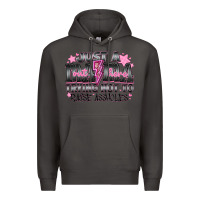 Smoke Just a Mama Out Here Trying Not To Raise Assholes Premium Hoodie - CowhideDigitalArt