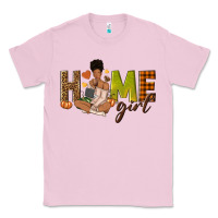 Bubblegum Pink Home girl Fall afro girl Classic Tee - NancyCooperArtShop