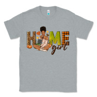 Heather Grey Home girl Fall afro girl Classic Tee - NancyCooperArtShop