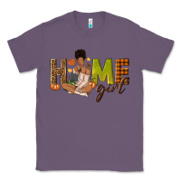 Lavender Home girl Fall afro girl Classic Tee - NancyCooperArtShop