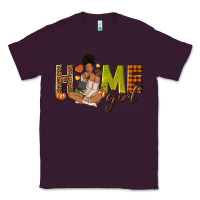 Plum Home girl Fall afro girl Classic Tee - NancyCooperArtShop